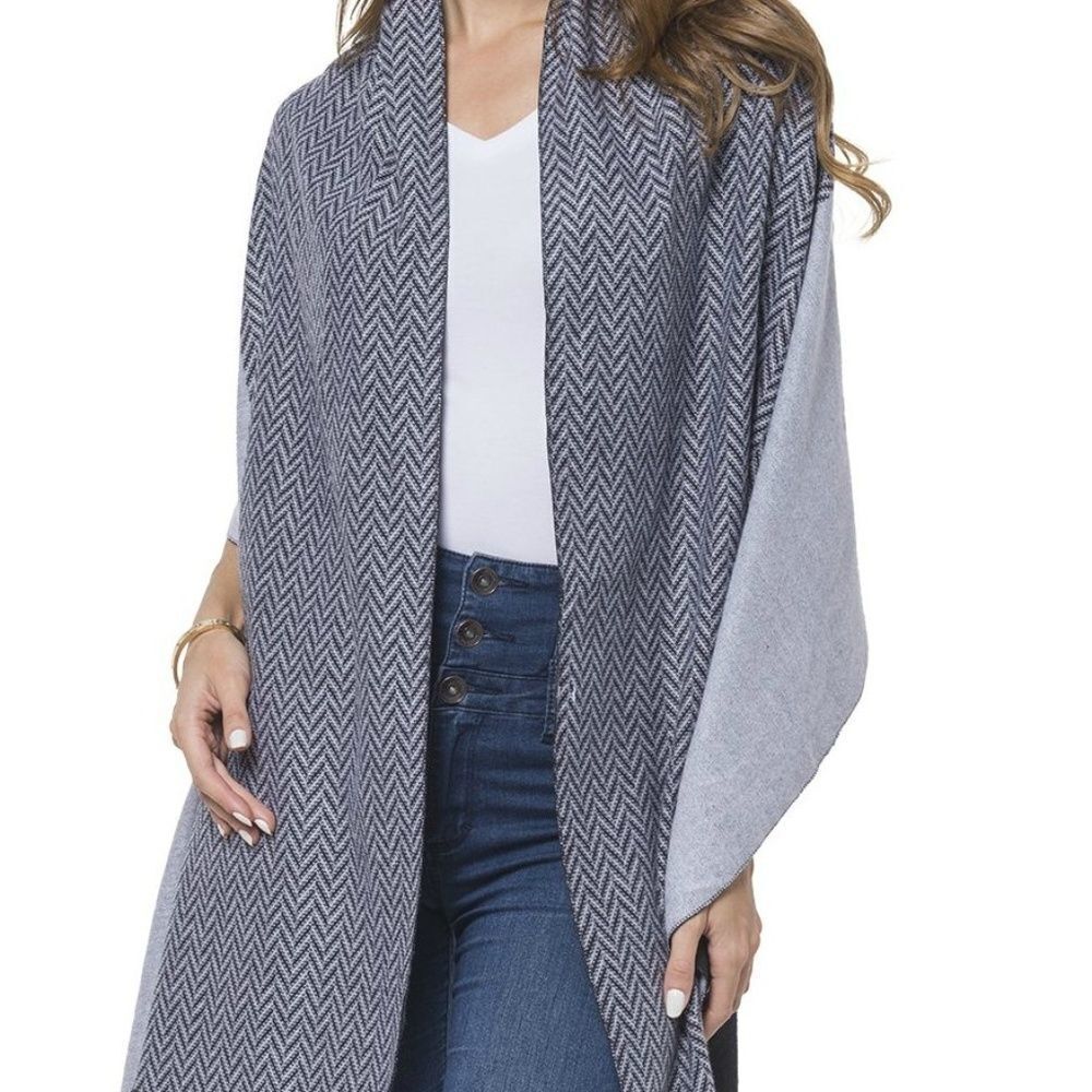 Reversible Chevron Pattern Shawl